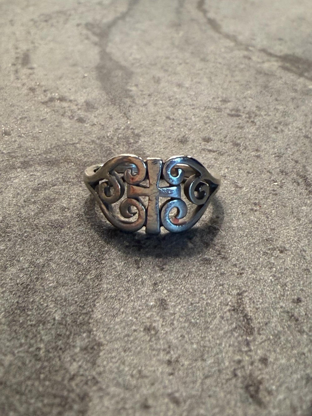 James Avery Scroll Cross Ring